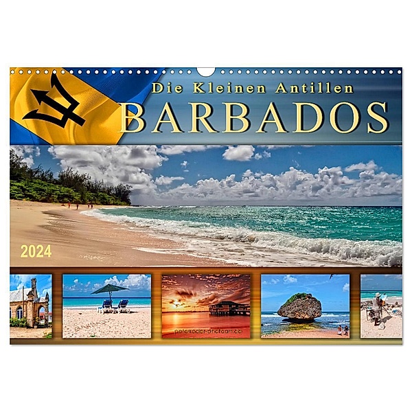 Die kleinen Antillen - Barbados (Wandkalender 2024 DIN A3 quer), CALVENDO Monatskalender, Peter Roder