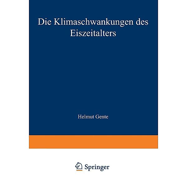 Die Klimaschwankungen des Eiszeitalters / Die Wissenschaft Bd.129, Burkhard Frenzel