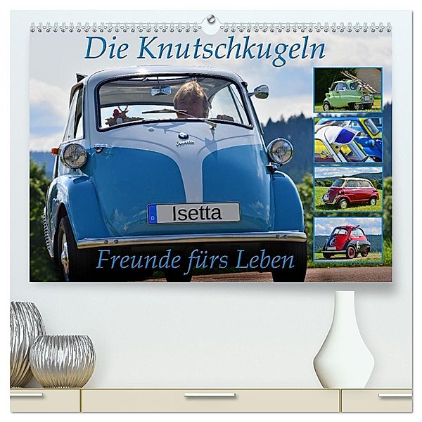 Die Knutschkugeln - Freunde fürs Leben (hochwertiger Premium Wandkalender 2025 DIN A2 quer), Kunstdruck in Hochglanz, Calvendo, Ingo Laue