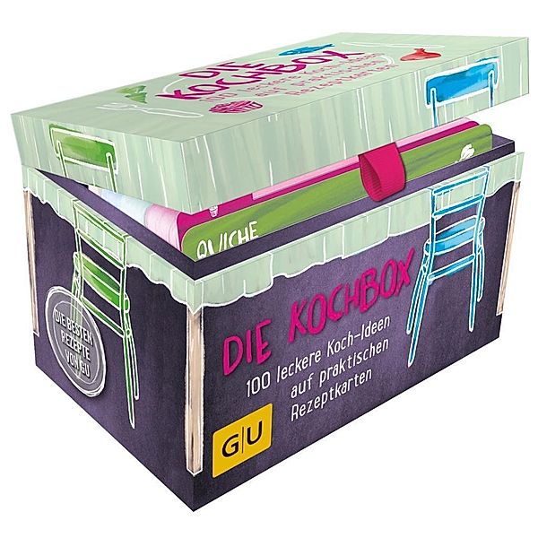 Die Kochbox, 100 Kochkarten, 7 Magnete