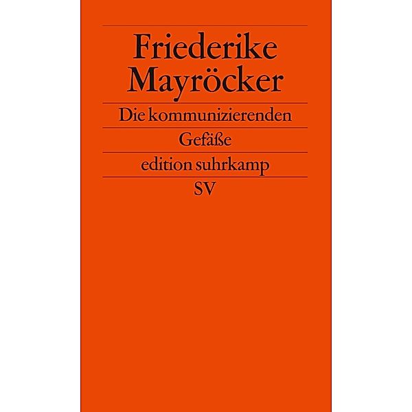 Die kommunizierenden Gefässe, Friederike Mayröcker