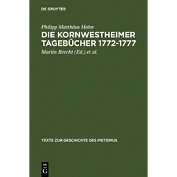 Die Kornwestheimer Tagebücher 1772-1777, Philipp M. Hahn