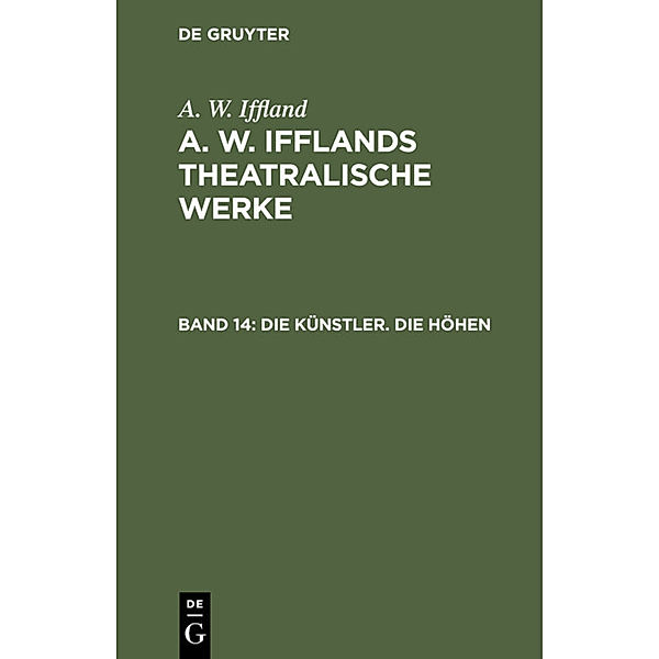 Die Künstler. Die Höhen, August Wilhelm Iffland