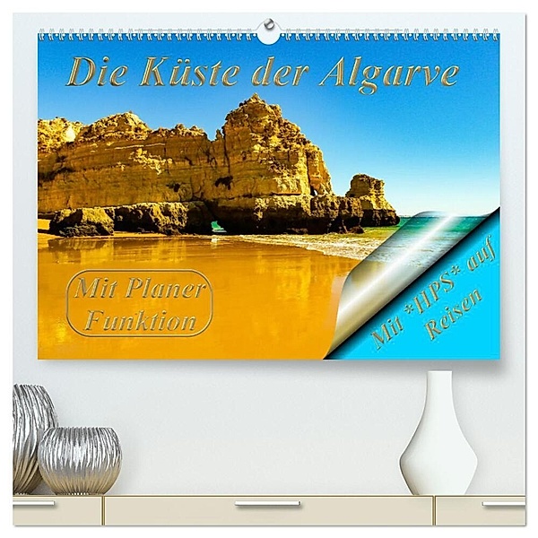 Die Küste der Algarve (hochwertiger Premium Wandkalender 2024 DIN A2 quer), Kunstdruck in Hochglanz, Heinz-Peter Schwerin
