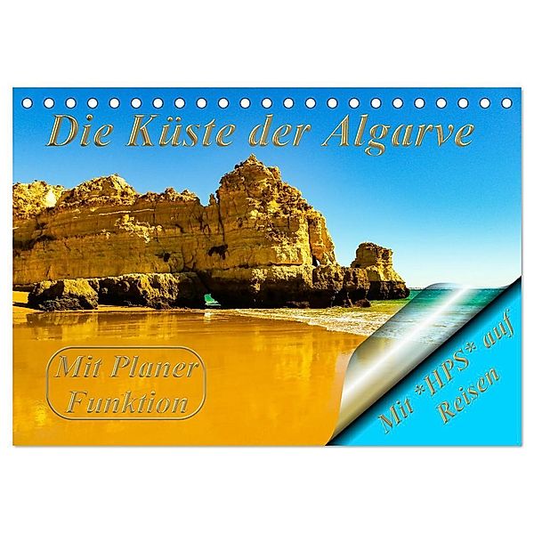 Die Küste der Algarve (Tischkalender 2024 DIN A5 quer), CALVENDO Monatskalender, Heinz-Peter Schwerin