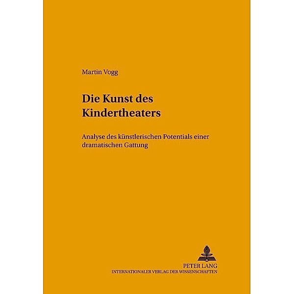 Die Kunst des Kindertheaters, Martin Vogg