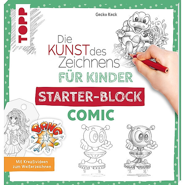 Die Kunst des Zeichnens für Kinder Starter-Block - Comic, Gecko Keck