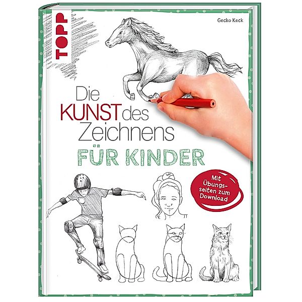 Die Kunst des Zeichnens für Kinder Zeichenschule, Gecko Keck