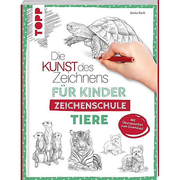 Die Kunst des Zeichnens für Kinder Zeichenschule - Tiere, Gecko Keck