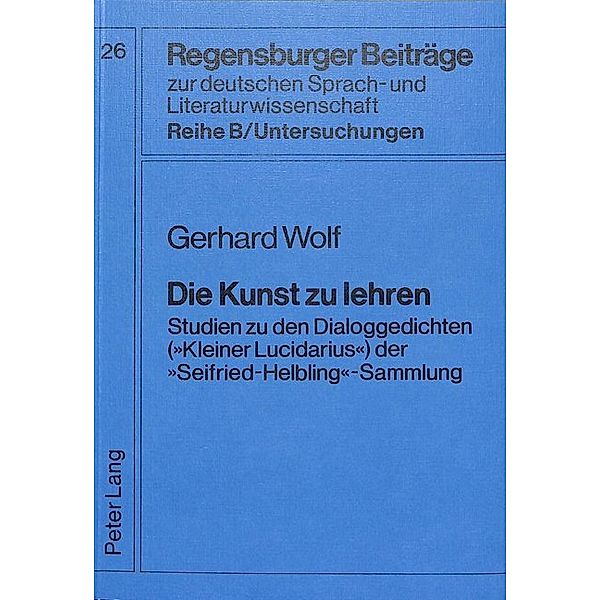 Die Kunst zu lehren, Gerhard Wolf