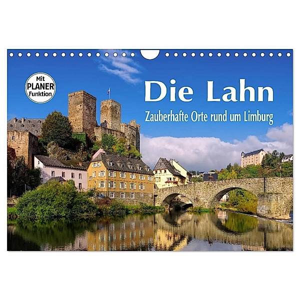 Die Lahn - Zauberhafte Orte rund um Limburg (Wandkalender 2024 DIN A4 quer), CALVENDO Monatskalender, LianeM