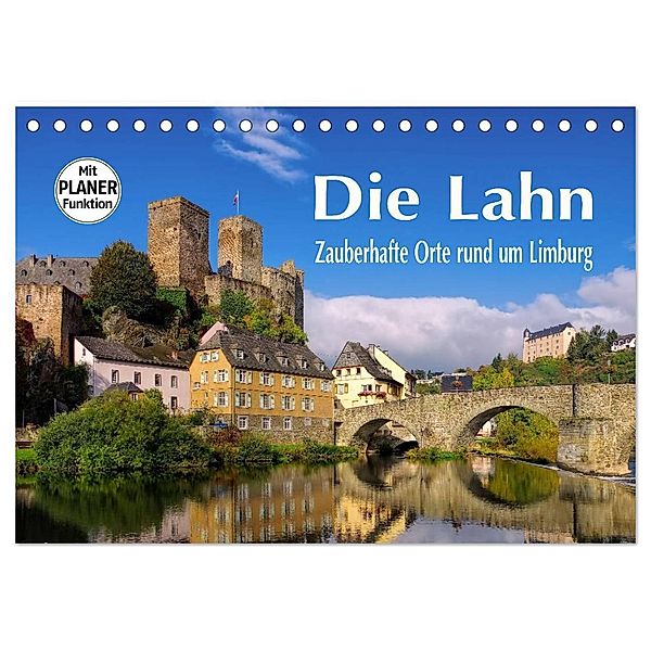 Die Lahn - Zauberhafte Orte rund um Limburg (Tischkalender 2024 DIN A5 quer), CALVENDO Monatskalender, LianeM