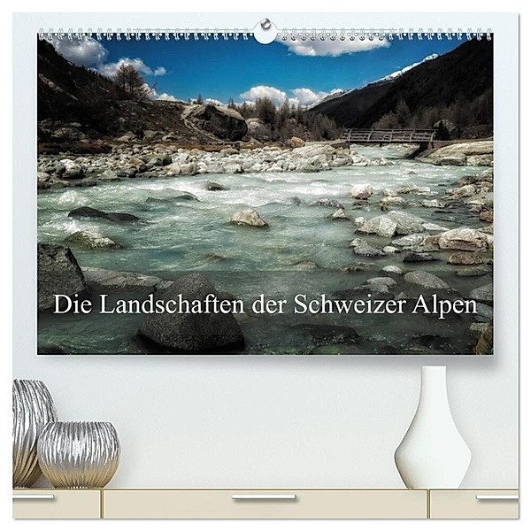 Die Landschaften der Schweizer Alpen (hochwertiger Premium Wandkalender 2024 DIN A2 quer), Kunstdruck in Hochglanz, Alain Gaymard