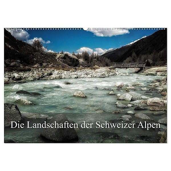 Die Landschaften der Schweizer Alpen (Wandkalender 2024 DIN A2 quer), CALVENDO Monatskalender, Alain Gaymard