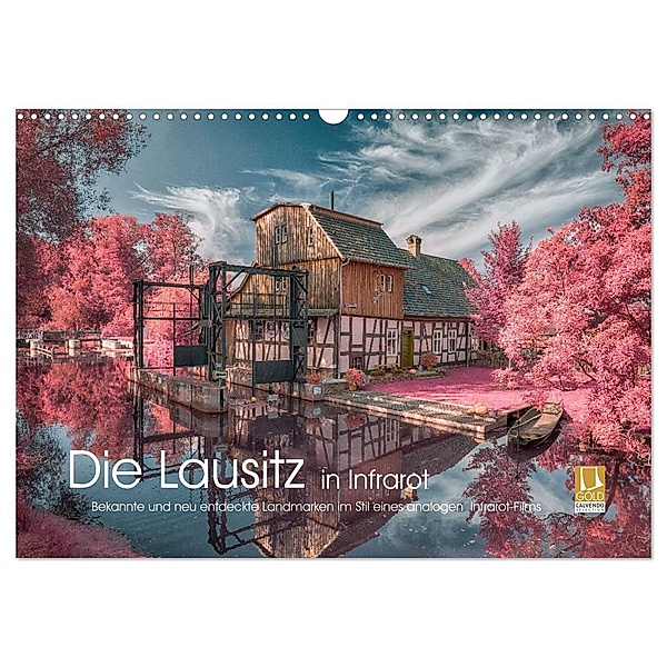 Die Lausitz in Infrarot (Wandkalender 2024 DIN A3 quer), CALVENDO Monatskalender, Martin Winzer