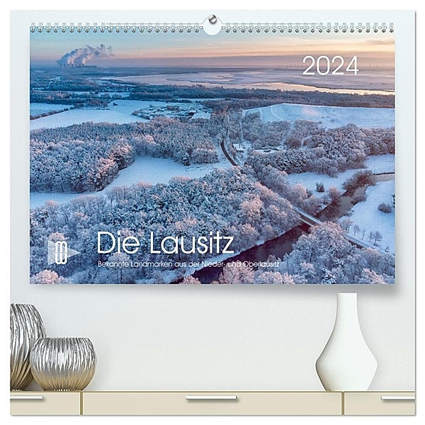 Die Lausitz - Region im Wandel (hochwertiger Premium Wandkalender 2024 DIN A2 quer), Kunstdruck in Hochglanz, Calvendo, Martin Winzer