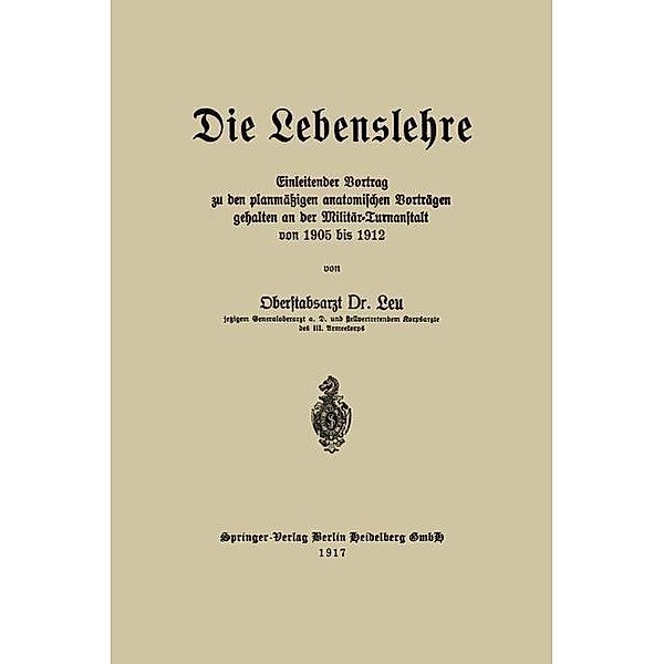 Die Lebenslehre, Reinhold Leu