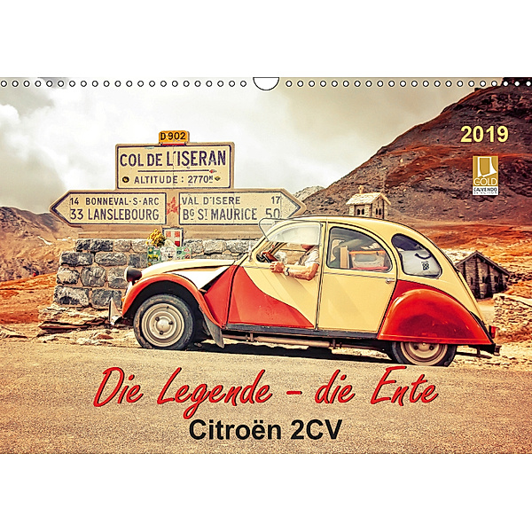 Die Legende - die Ente, Citroën 2CV (Wandkalender 2019 DIN A3 quer), Peter Roder
