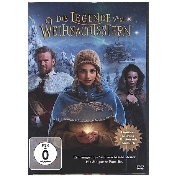 Die Legende vom Weihnachtsstern,1 DVD (exklusiv mit Malbuch)