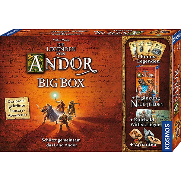 Kosmos Spiele Die Legenden von Andor - Big Box, Michael Menzel
