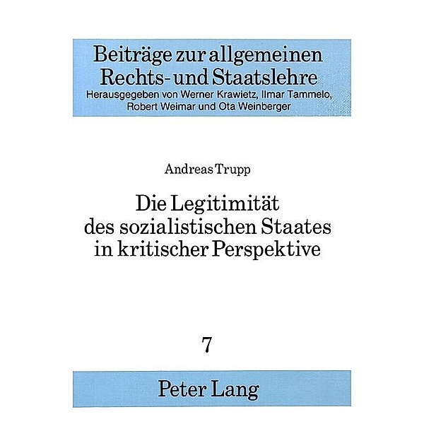 Die Legitimität des sozialistischen Staates in kritischer Perspektive, Universität Münster