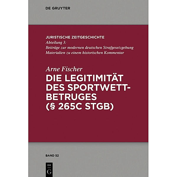Die Legitimität des Sportwettbetrugs (   265c StGB), Arne Fischer