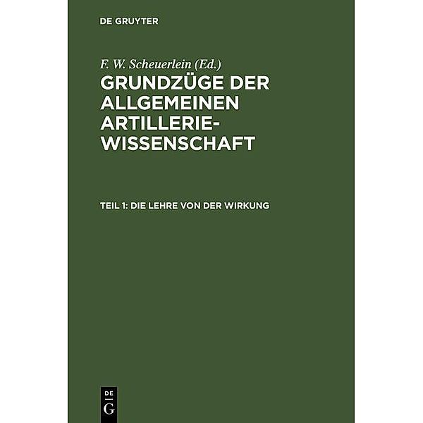 Die Lehre von der Wirkung