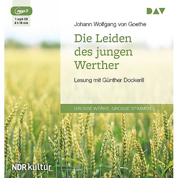 Die Leiden des jungen Werther,1 Audio-CD, 1 MP3, Johann Wolfgang von Goethe