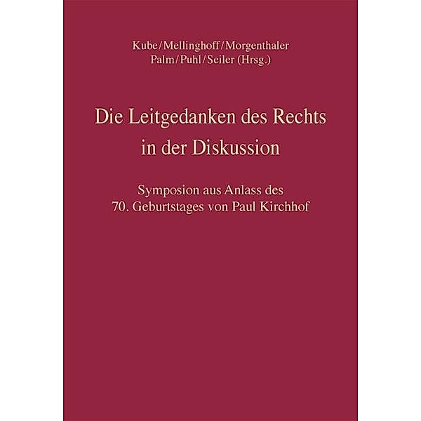 Die Leitgedanken des Rechts in der Diskussion, 2 Bde.