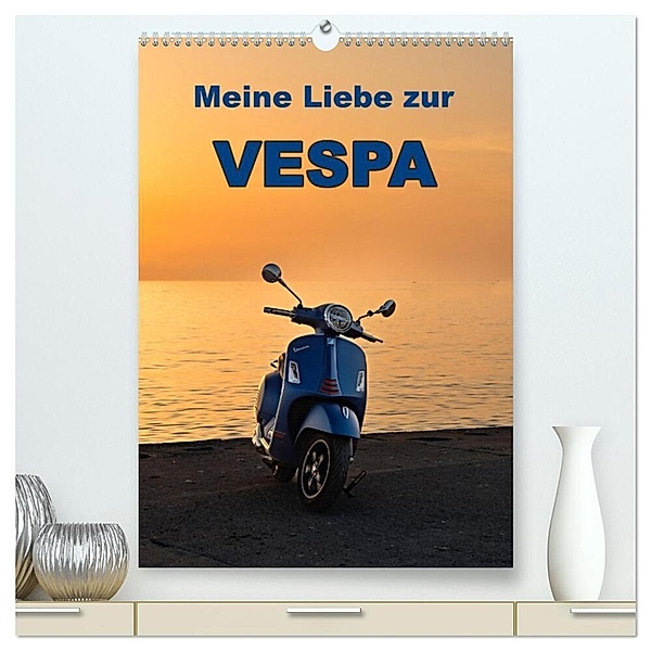 Die Liebe zur Vespa (hochwertiger Premium Wandkalender 2024 DIN A2 hoch), Kunstdruck in Hochglanz, insideportugal