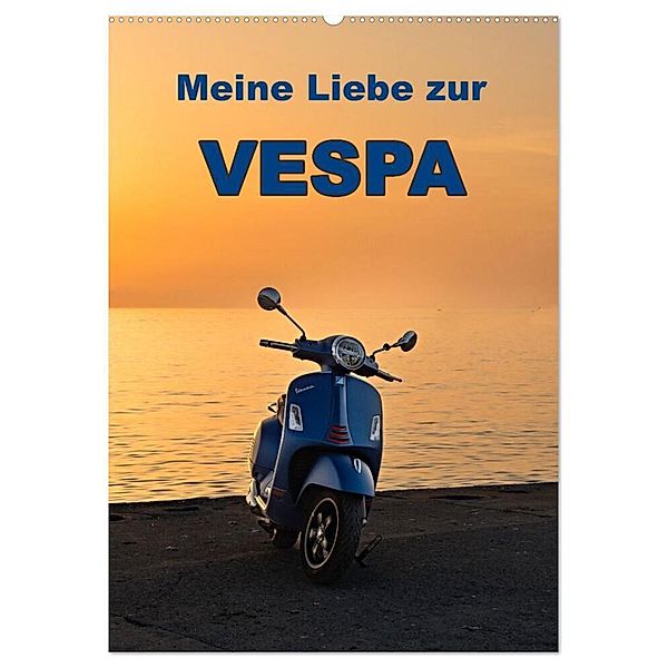 Die Liebe zur Vespa (Wandkalender 2024 DIN A2 hoch), CALVENDO Monatskalender, insideportugal