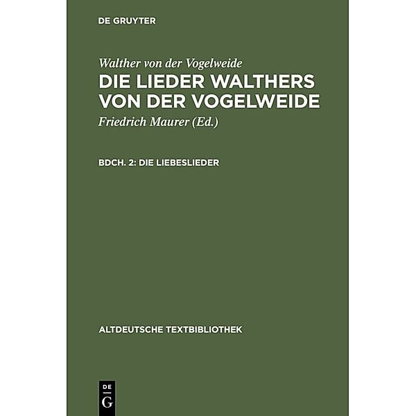 Die Liebeslieder, Walther von der Vogelweide