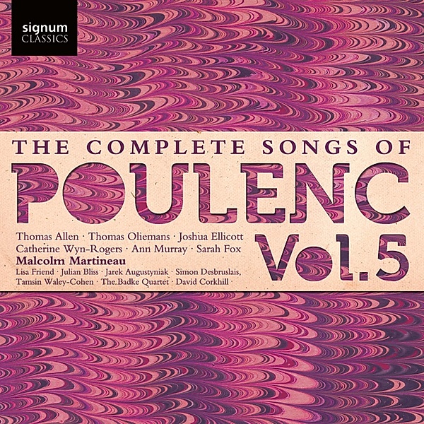 Die Lieder Vol.5, Murray, Fox, Martineau, Waley-Cohen, The Badke Quartet