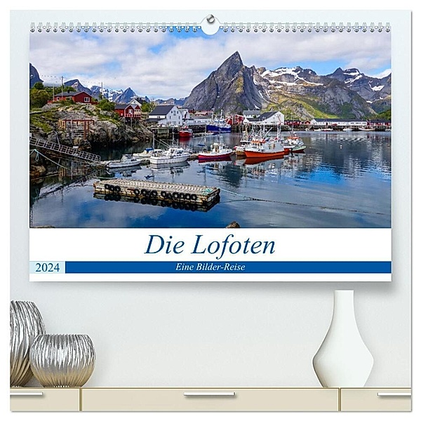 Die Lofoten - Eine Bilder-Reise (hochwertiger Premium Wandkalender 2024 DIN A2 quer), Kunstdruck in Hochglanz, Sebastian Heinrich