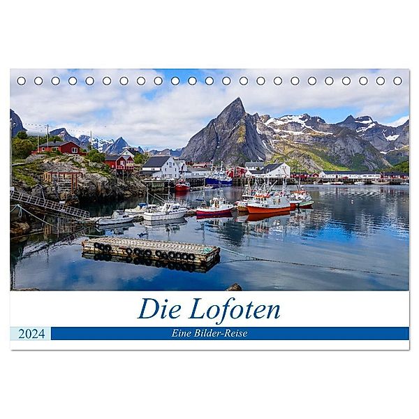 Die Lofoten - Eine Bilder-Reise (Tischkalender 2024 DIN A5 quer), CALVENDO Monatskalender, Sebastian Heinrich