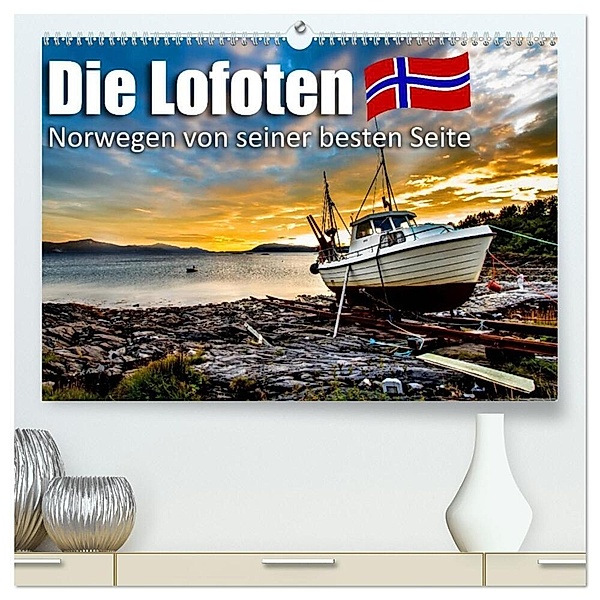 Die Lofoten - Norwegen von seiner besten Seite (hochwertiger Premium Wandkalender 2024 DIN A2 quer), Kunstdruck in Hochglanz, Daniel Philipp