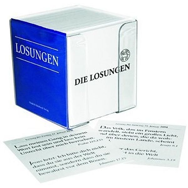 Die Losungen 2018, Losungs-Box m. 365 Spruchkarten