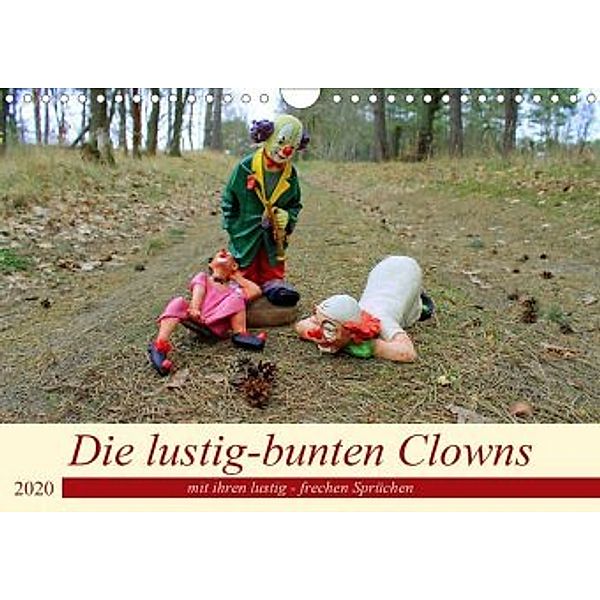 Die lustig-bunten Clowns (Wandkalender 2020 DIN A4 quer), Konstanze Junghanns