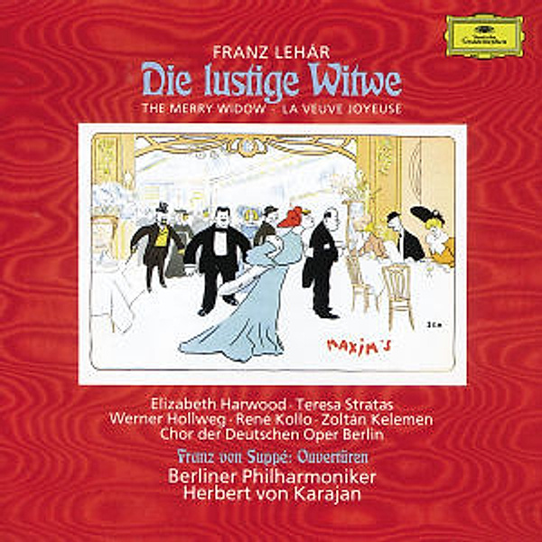 Die Lustige Witwe (Ga), Kelemen, Kollo, Herbert von Karajan