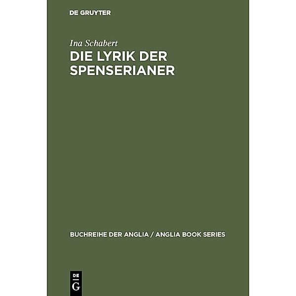 Die Lyrik der Spenserianer, Ina Schabert