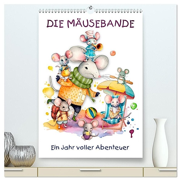 Die Mäusebande (hochwertiger Premium Wandkalender 2024 DIN A2 hoch), Kunstdruck in Hochglanz, Erich Krätschmer