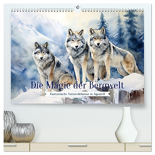 Die Magie der Bergwelt (hochwertiger Premium Wandkalender 2024 DIN A2 quer), Kunstdruck in Hochglanz, Calvendo, Daniela Tapper