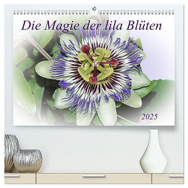 Die Magie der lila Blüten (hochwertiger Premium Wandkalender 2025 DIN A2 quer), Kunstdruck in Hochglanz, Calvendo, Claudia Kleemann