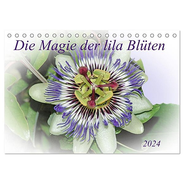 Die Magie der lila Blüten (Tischkalender 2024 DIN A5 quer), CALVENDO Monatskalender, Claudia Kleemann