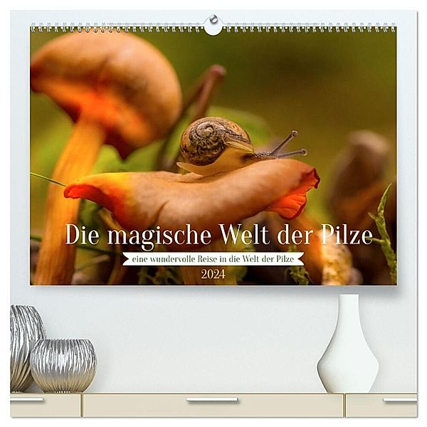 Die magische Welt der Pilze (hochwertiger Premium Wandkalender 2024 DIN A2 quer), Kunstdruck in Hochglanz, Simone Sperber