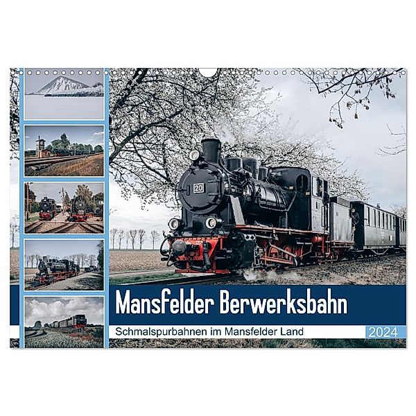 Die Mansfelder Bergwerksbahn (Wandkalender 2024 DIN A3 quer), CALVENDO Monatskalender, Steffen Gierok ; Magik Artist Design