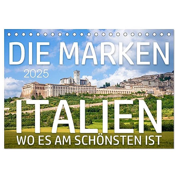 Die Marken - Italien wo es am schönsten ist (Tischkalender 2025 DIN A5 quer), CALVENDO Monatskalender, Calvendo, Markus Gann