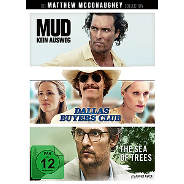 Die Matthew McConaughey Collection: Mud - Kein Ausweg / Dallas Buyers Club / The Sea of Trees, Matthew McConaughey
