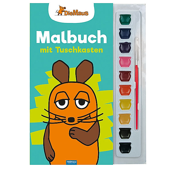 Die Maus, Malbuch mit Tuschkasten