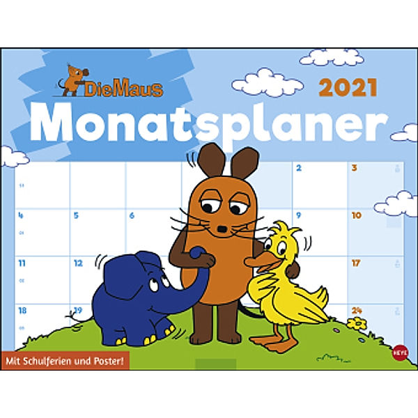 Die Maus Monatsplaner 2021